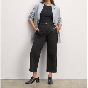 Everlane The Utility Straight-Leg Pant in Black